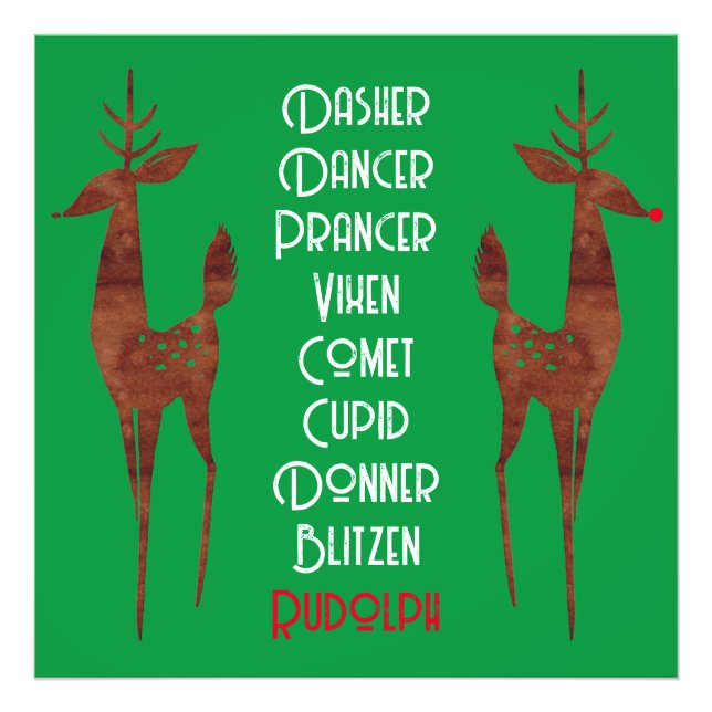 Foto Ampliación - Rindeer de Santa Claus - Rudolph (Frente)