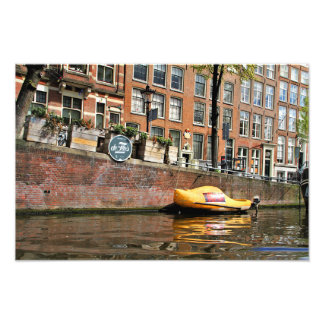Foto Amsterdam, Canal, Barco de zapatos de madera