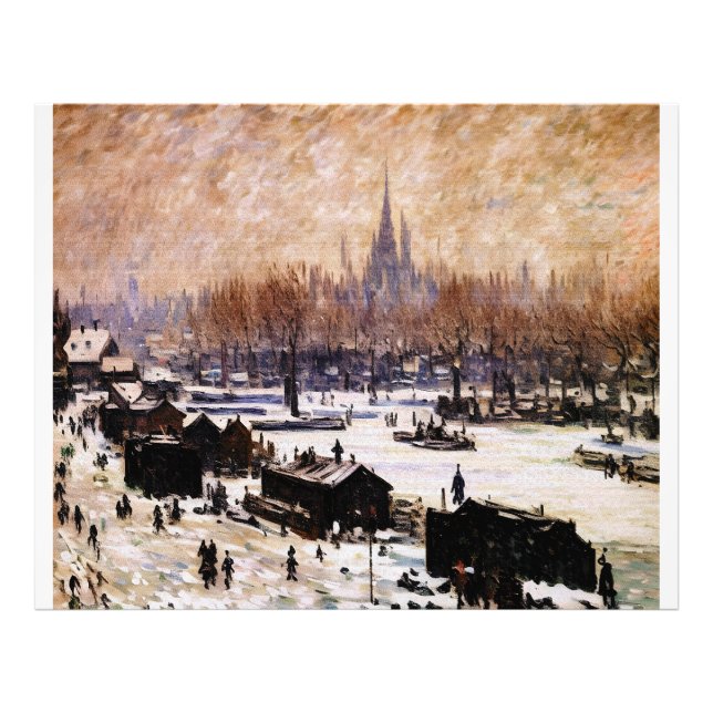 Foto Ámsterdam cubierta de nieve (Frente)