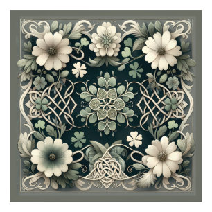 Foto Amuleto floral de trébol celta