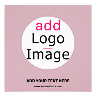 Foto Añadir su logotipo Personalizable comercial Rosa p
