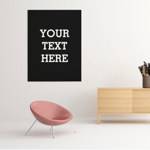 Foto Añadir su propio texto Personalizado aquí negro y 