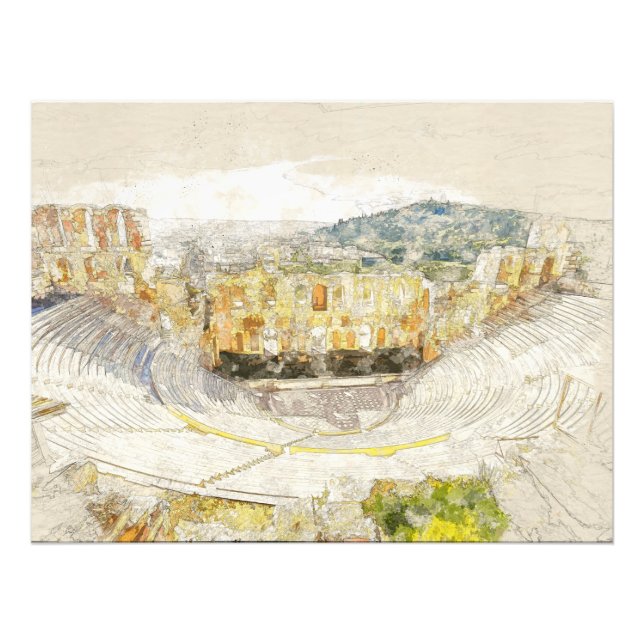 Foto Ancient theater of Athens, Greece  (Frente)