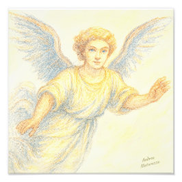 Foto Ángel huyendo con una sonrisa