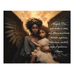 Foto Ángel Negro Angele Dei En Latín