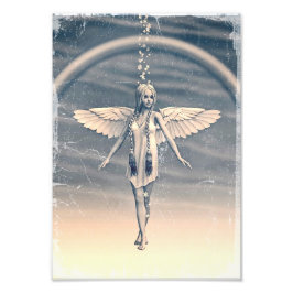 Foto Ángel ventilado bajo el arcoiris