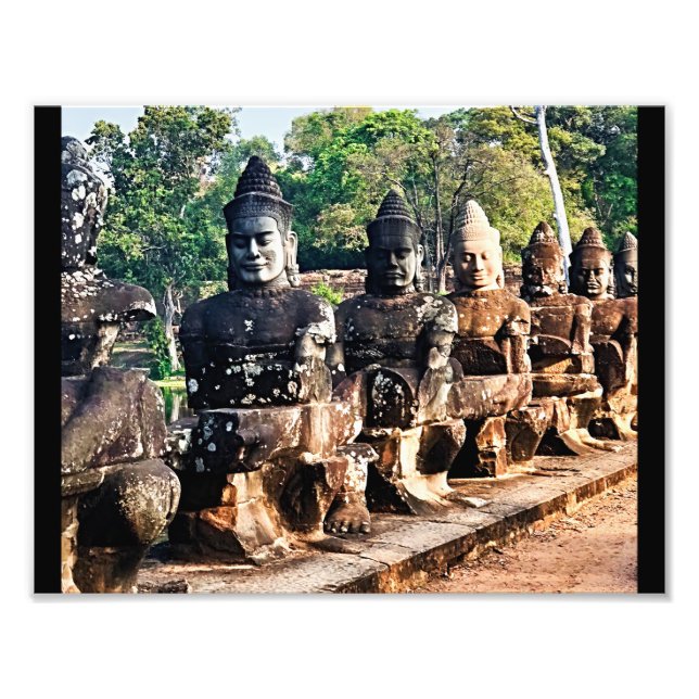 Foto Angkor Thom God Statues  (Frente)