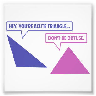 Foto Ángulo de obtusa del triángulo agudo