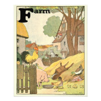 Animales De Granja Alfabeto Ilustrado