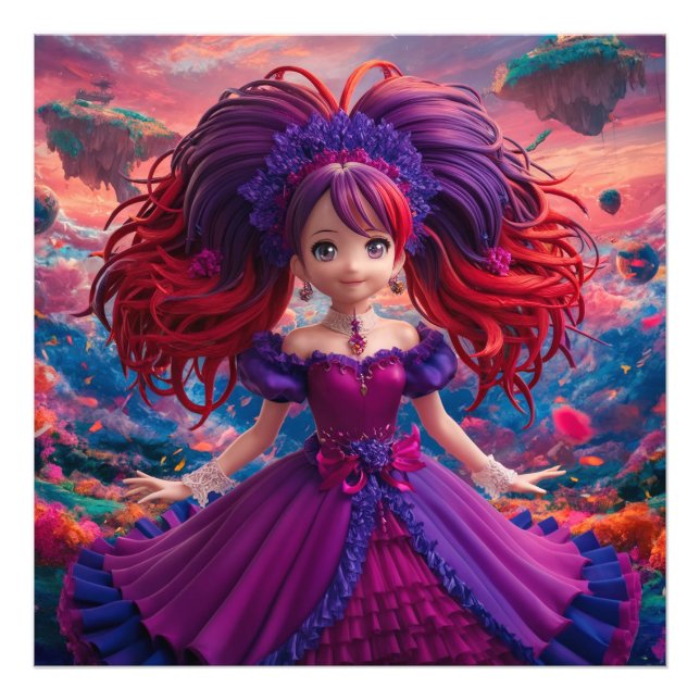 Foto Anime Chica Poster (Frente)