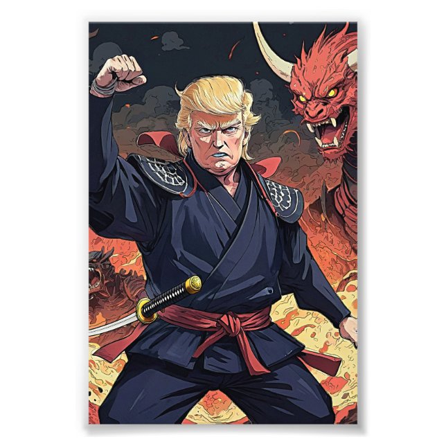 Foto Anime Trump - Aumentan el puño (Frente)