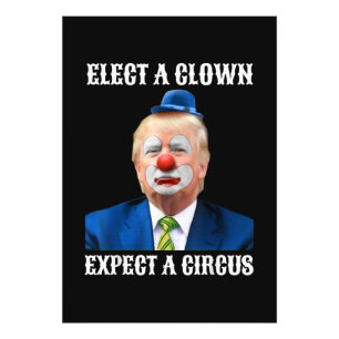 Foto Anti-Trump Elige un payaso espera un circo diverti