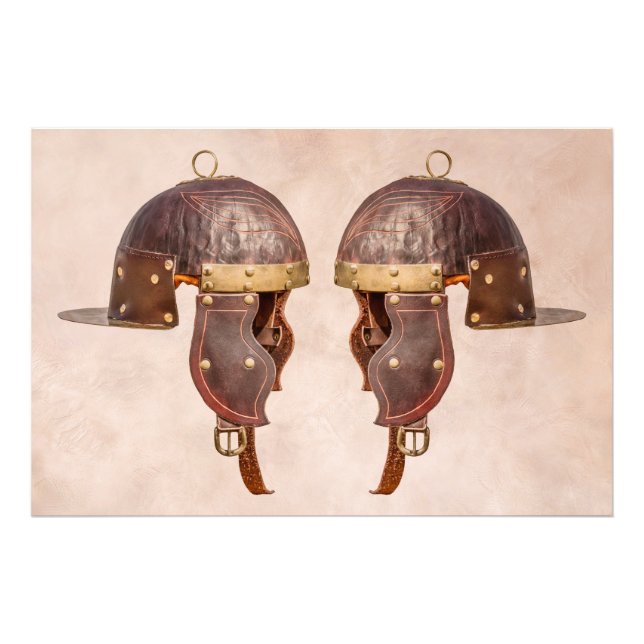 Foto Antiguo casco militar romano (Frente)