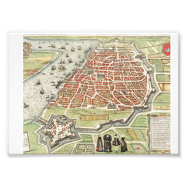 Foto Antiguo plano del mapa de París-1272