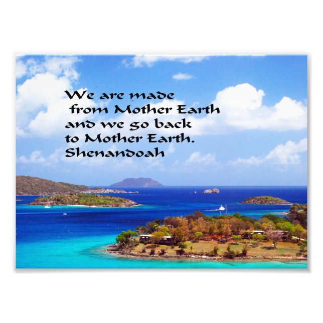 Foto Antiguo proverbio indio americano (Frente)