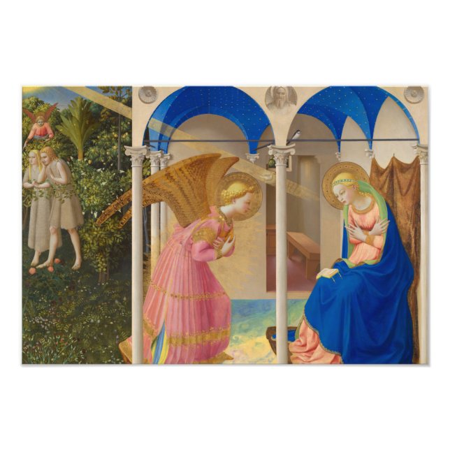Foto Anunciación, 1426 por Fra Angelico (Frente)