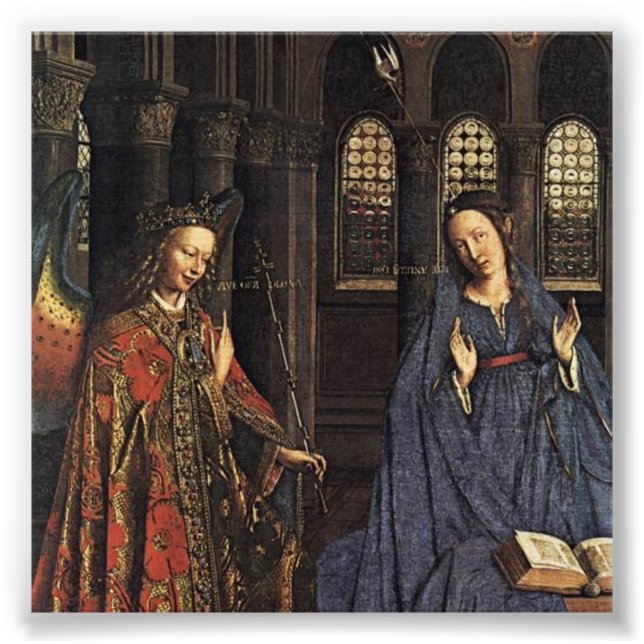 Foto Anunciación de Jan van Eyck (Frente)
