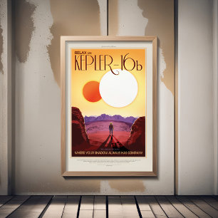 Foto Anuncio de viajes de Sci-Fi, Planet Kepler 16b