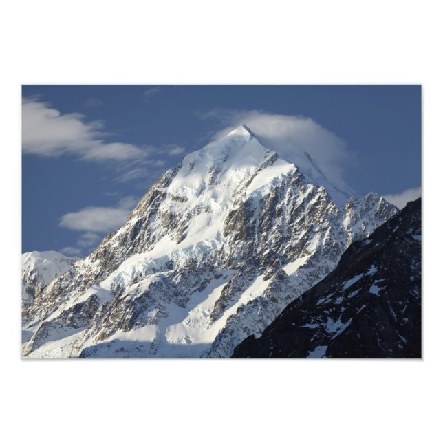 Foto Aoraki Monte Cook, País Mackenzie, Sur (Frente)
