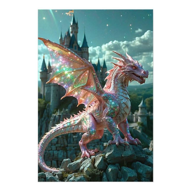 Foto *~* AP88 Castillo Fantasy Dragon Muro de arte 21 (Frente)