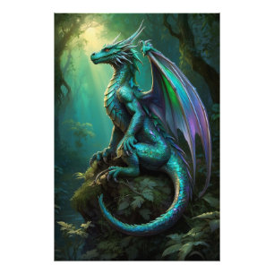 Foto *~* AP88 Encantador Fantasy Dragon Wall Art 10