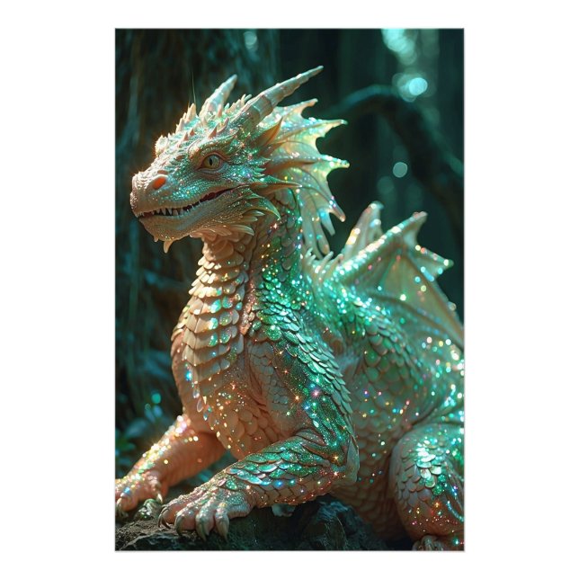 Foto *~* AP88 Fantasía deslumbrante Dragon Wall Art 8 (Frente)