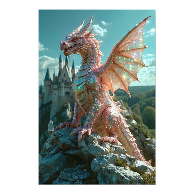Foto *~* AP88 Sparkling Fantasy Dragon Wall Art 14 (Frente)