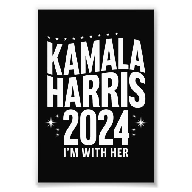 Foto Apoyo de Kamala 2024 Estoy con su Kamala Harris (Frente)