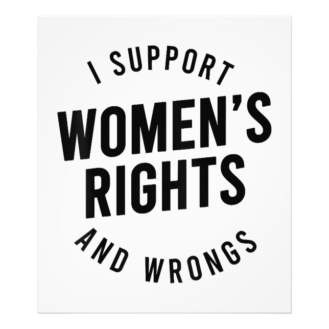 Foto Apoyo los derechos de las mujeres y los errores (Frente)