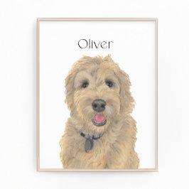 Foto Apricot Golden Doodle Art personalizado