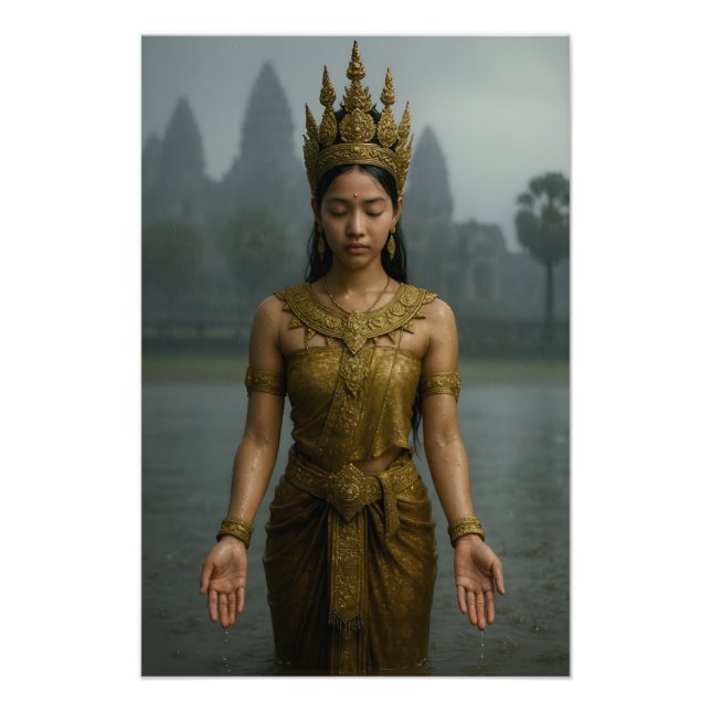 Foto Apsara en la lluvia (Frente)