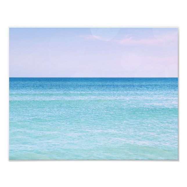 Foto Aqua Lavender Verde azulado Océano olas playa trop (Frente)