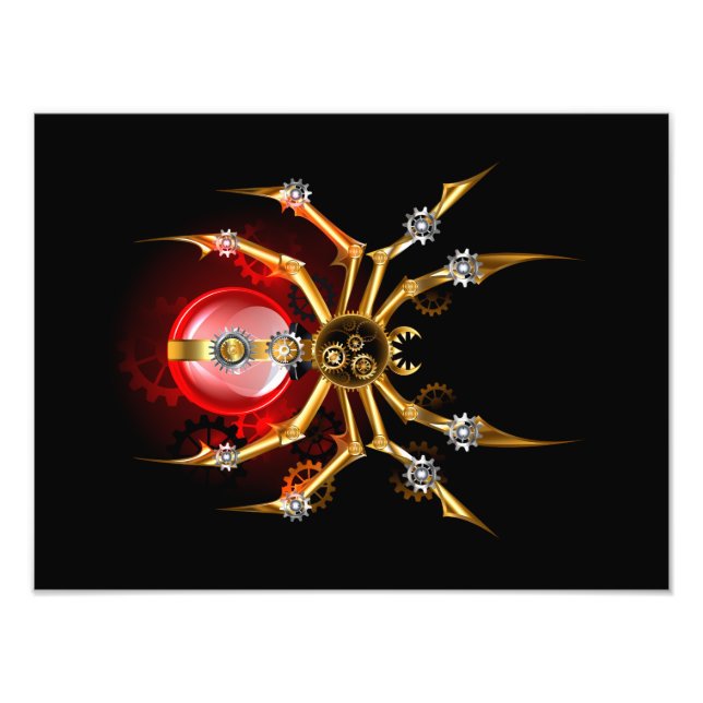 Foto Araña de vapor sobre negro (Frente)