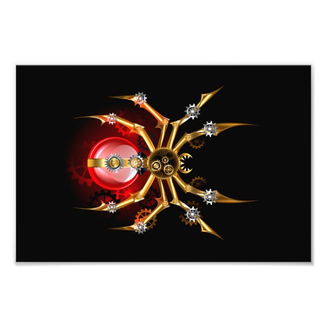 Foto Araña de vapor sobre negro (Frente)