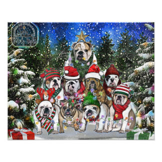 Foto Árbol de Bulldog inglés para navidades