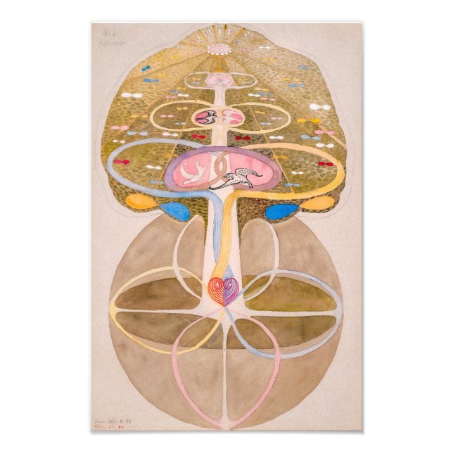 Foto Árbol de conocimiento No. 1 | Hilma af Klint | (Frente)