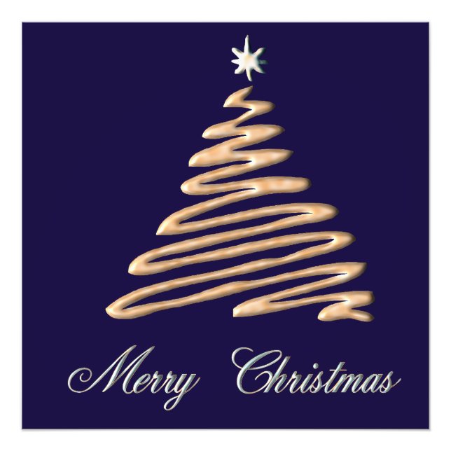 Foto Árbol de Navidad dorado (Frente)