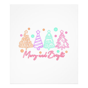 Foto Árbol de Navidad Neon Alegre y Brillante