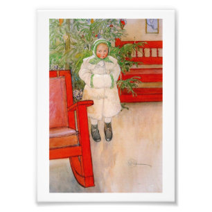 Foto Árbol de Navidad y niño en pieles