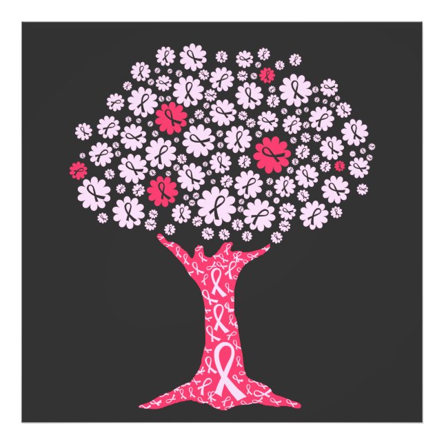 Foto Árbol de sensibilización sobre el cáncer de mama (Frente)
