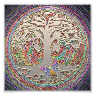 Foto Árbol de vida con mariposa