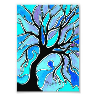 Foto Árbol del invierno en azul