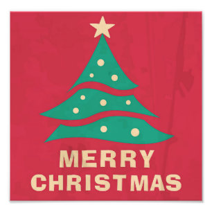 Foto Árbol retro navideño