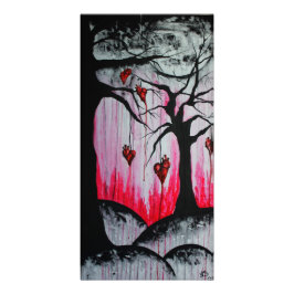 Foto Árboles del corazón seco y alto Gótico surrealista