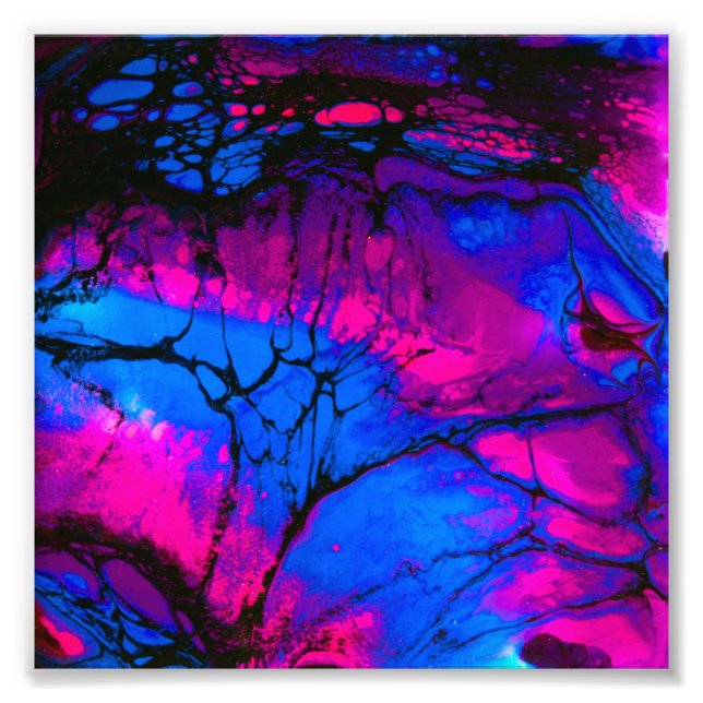 Foto Árboles fantasmales en arte acrílico vespertino (Frente)