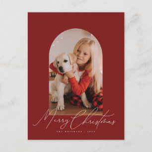 Foto arca y escritura manuscrita de Feliz Navidad