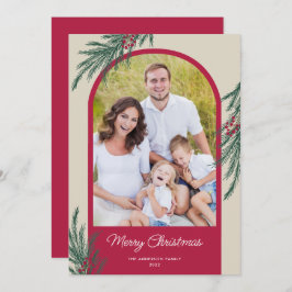 Foto arcaica Verdor de invierno Feliz Navidad