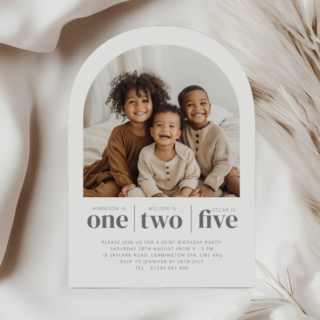 Foto ArcH Triple Invitación de cumpleaños conjunta (Subido por el creador)