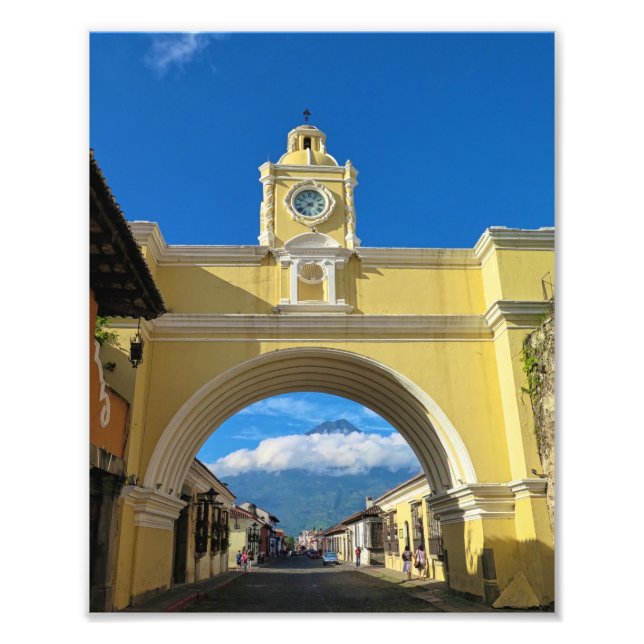 Foto Arco de La Merced con volcán (Frente)