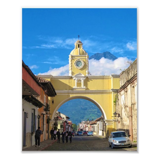 Foto Arco de La Merced con volcán por encima (Frente)